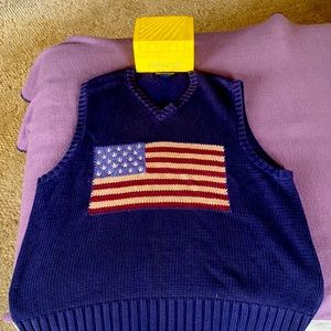 Pre-owned Britches V-neck sweater size medium. Sweater is wide in width.